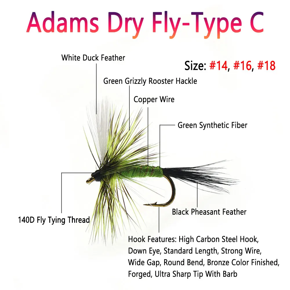 Bimoo-SEÑUELOS DE pesca de trucha, 8 unidades, #10 ~ #18 - imagen 4