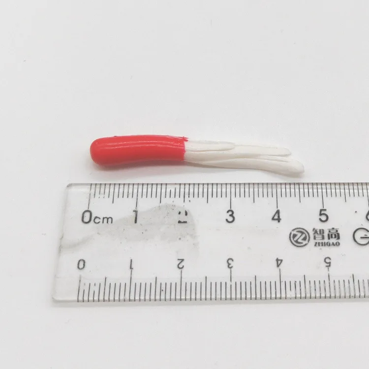 Señuelo de Pesca suave, 5cm/0,6g, 100 piezas, tubo hueco, conjunto de cebos blandos, combinación - imagen 5
