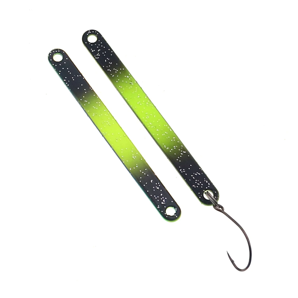Cuchara de pesca de palo de trucha, 6,5 cm, 3,8g, cebo de cuchara de colores, señuelo de pesca de Metal de cobre para trucha, perca de Lucio - imagen 3