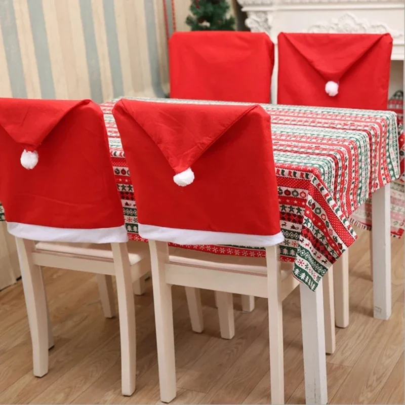 Funda para Silla de Navidad – Decoración Festiva de Hogar y Cena - imagen 3