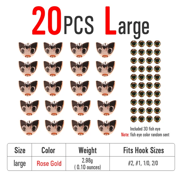 20pcs Large Golden