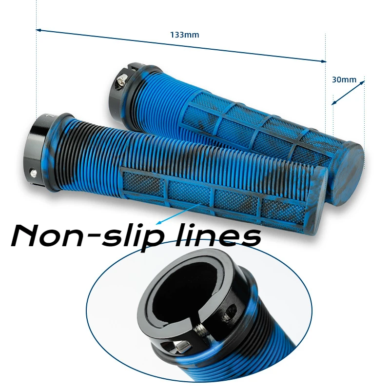 Un par de empuñaduras de bicicleta de Color camuflaje termoplástico compuesto suave recto suave antideslizante par de empuñaduras de bicicleta de carretera piezas de bicicleta - imagen 4