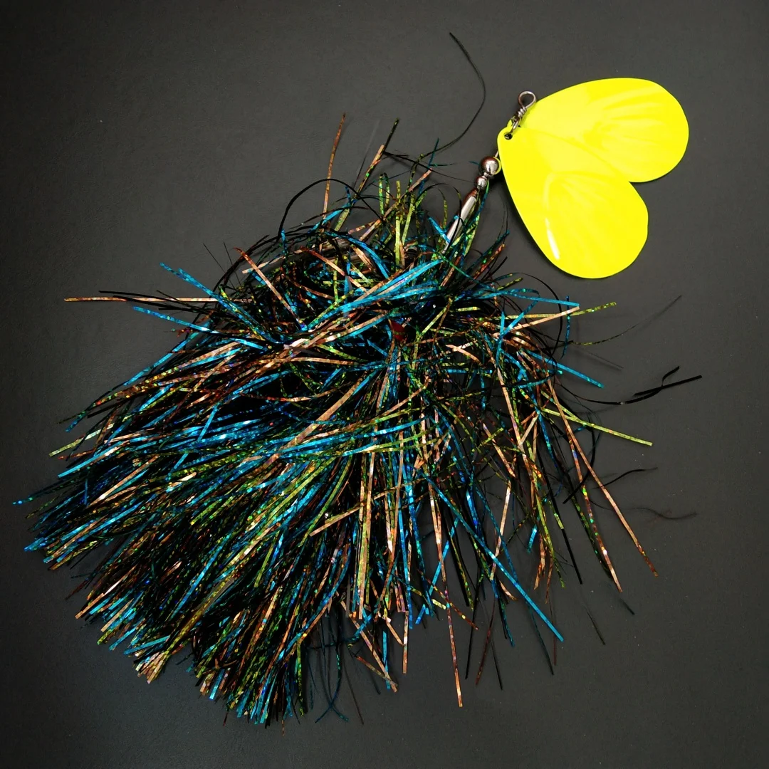 Swolfy, 1 unidad, 25cm, 94g, cebo giratorio de lentejuelas de metal, Señuelos de Pesca, señuelo de pesca duro, Lucio giratorio, Wobbler, accesorios para peces - imagen 4