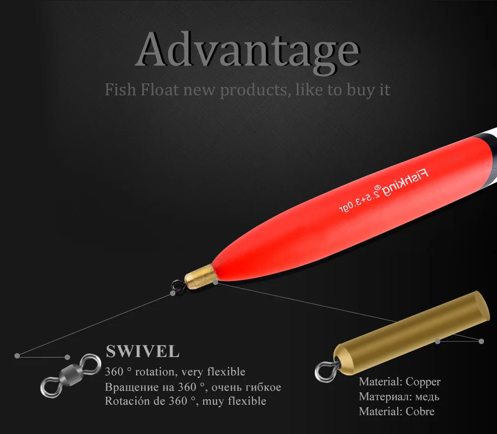 4 unids/pack 2,5 + 3,0g 2,0 + 2,0g 1,5 + 1,5g 1,2 + 2,0g flotador de pesca Bobbers de corcho flotadores de abeto Barguzinsky para aparejos de pesca de mar - imagen 4