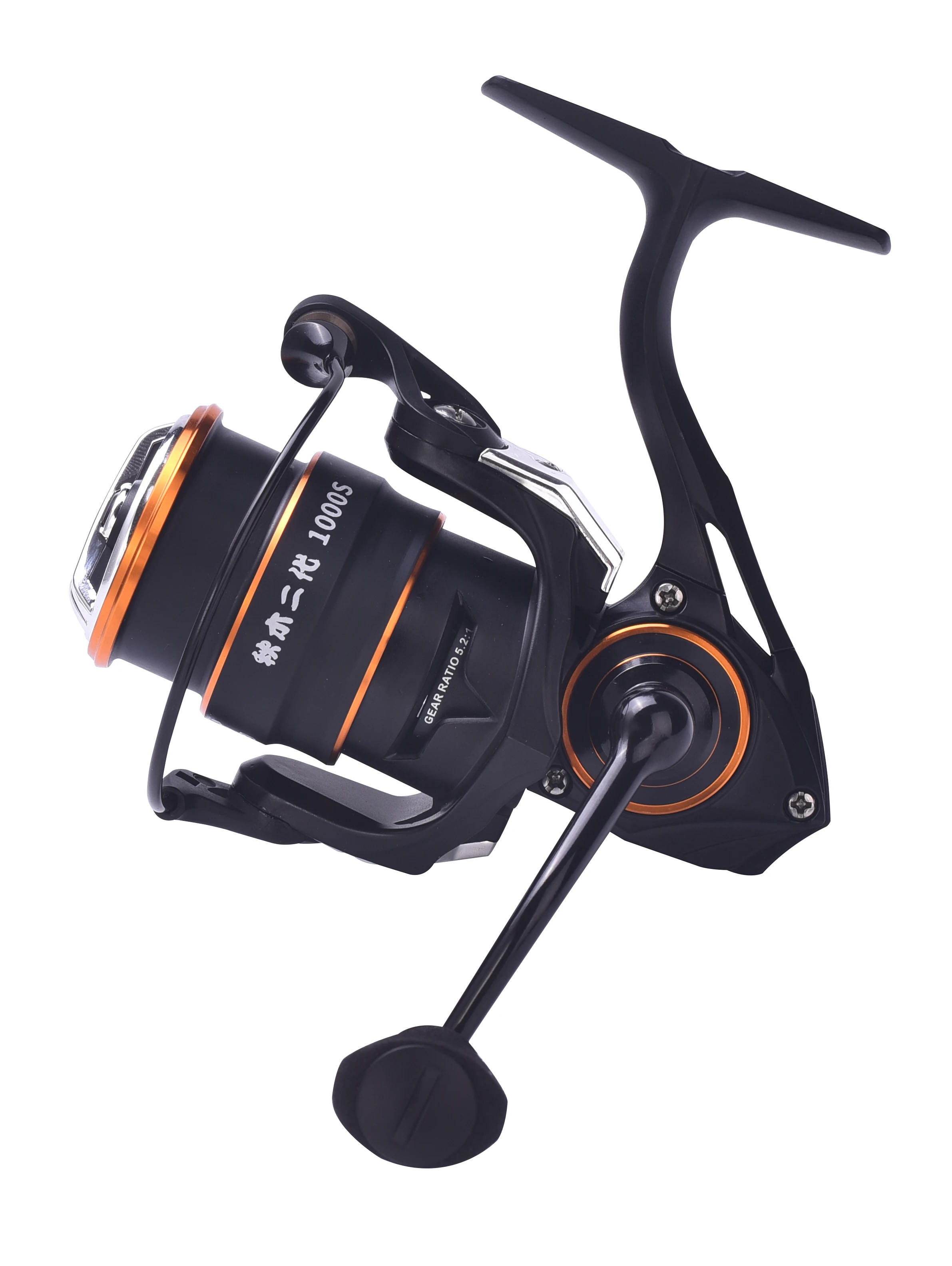 Carrete de pesca de lagarto, tornillo poco profundo con mango para carrete de pesca con señuelo, accesorios de acero inoxidable con cuerpo de carbono importado, carrete giratorio - imagen 2