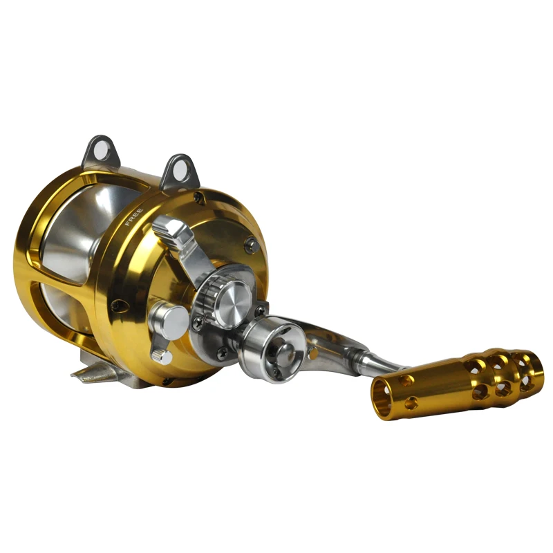 Nuevo Carrete de pesca de 80w de Metal, gran juego, carrete de Jigging de paso lento para aguas profundas, carrete de barco de alta resistencia - imagen 5