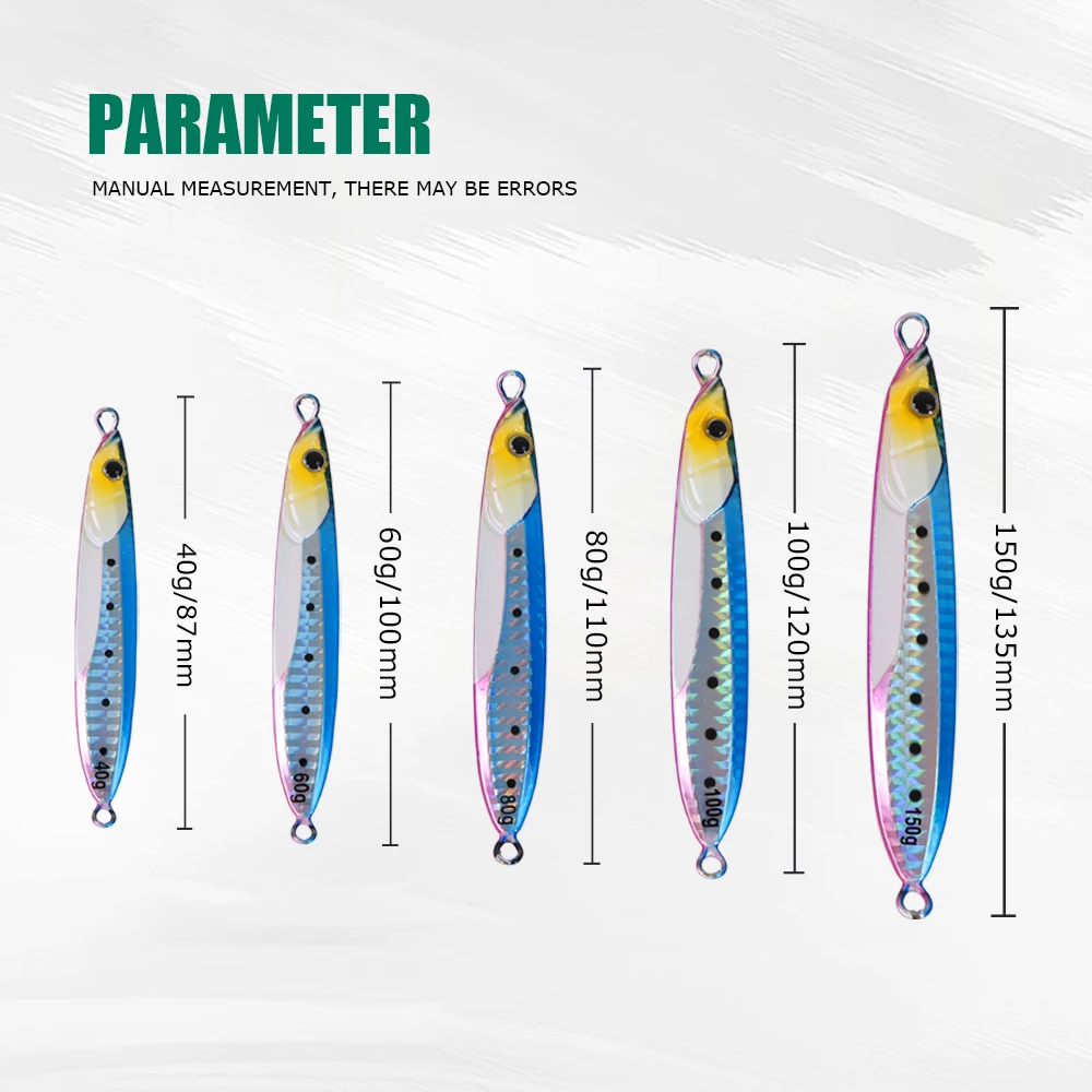 Señuelo Jig Luminoso TOLU – Hundimiento lento para trolling en mar - imagen 4