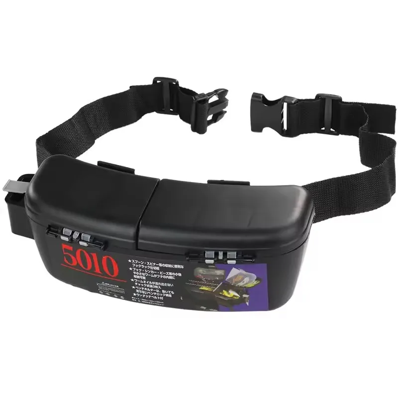Caja de pesca de cintura WEIHE con cinturón para actividades de pesca al aire libre, caja de aparejos, estuche de almacenamiento de pesca - imagen 3