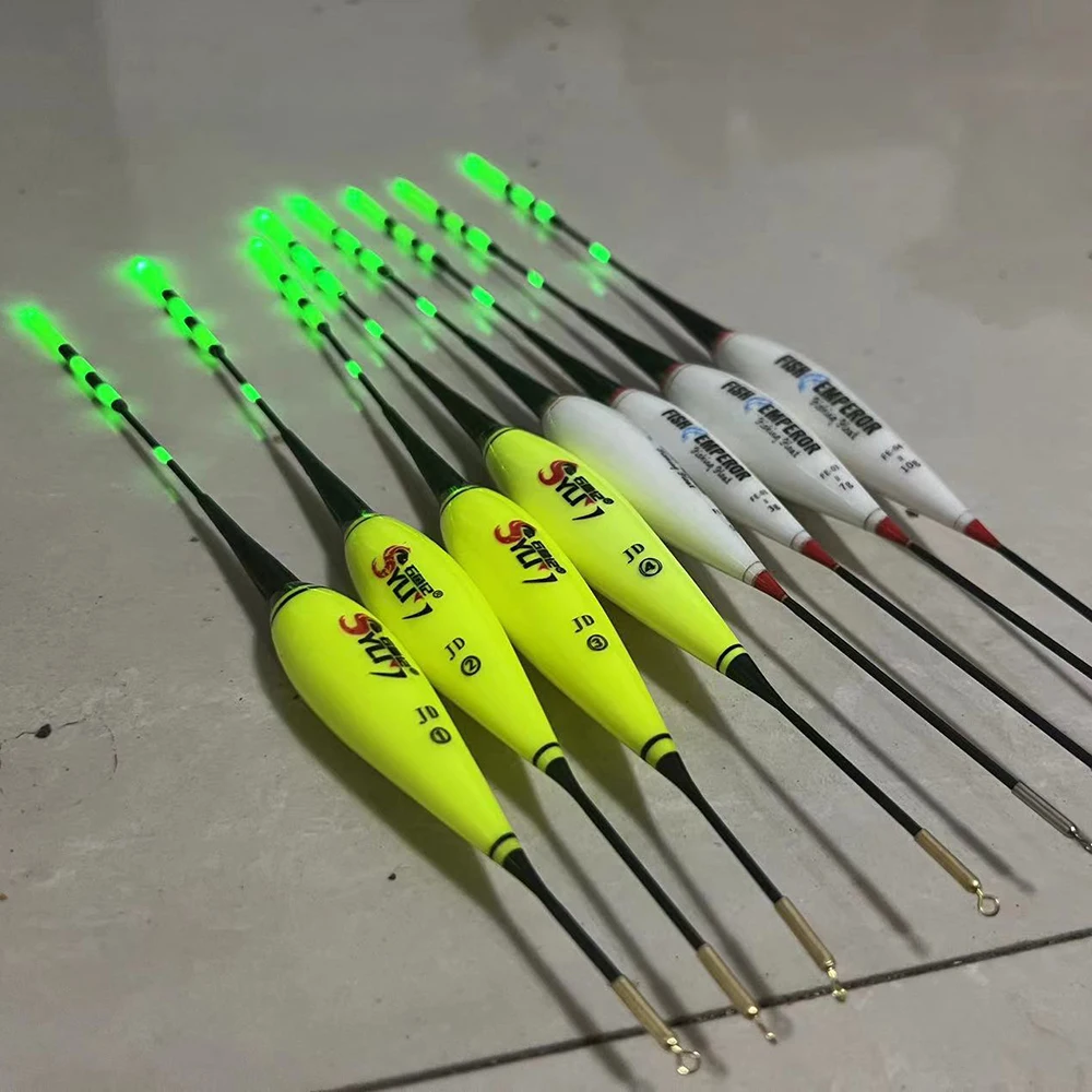 Flotador electrónico inteligente de pesca, luminiscencia LED de 2/3 piezas, 3g/5g/7g/8g/9g/10g, gran flotabilidad, Bold Night de verano, 2023 - imagen 2