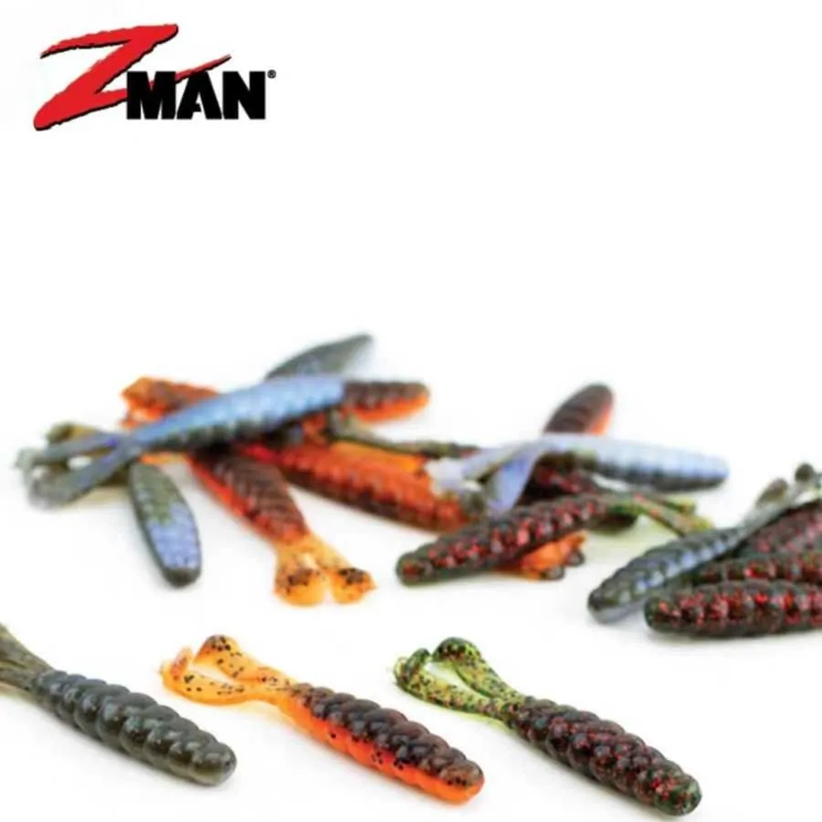 ZMAN 3 pulgadas 4 pulgadas bebé BILLY cabra NED grupo de pesca lubina cebo suave doble cola suave insecto cebo falso señuelo cebo - imagen 2