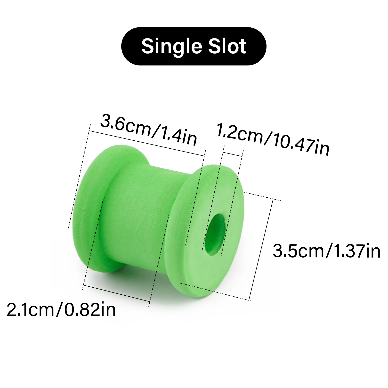 Carretes de espuma EVA para bobinadora, aparejo de pesca de carpa, alambre de bobinado, tablero, anzuelo, aparejo de almacenamiento, trucha y lubina, 10 piezas - imagen 2