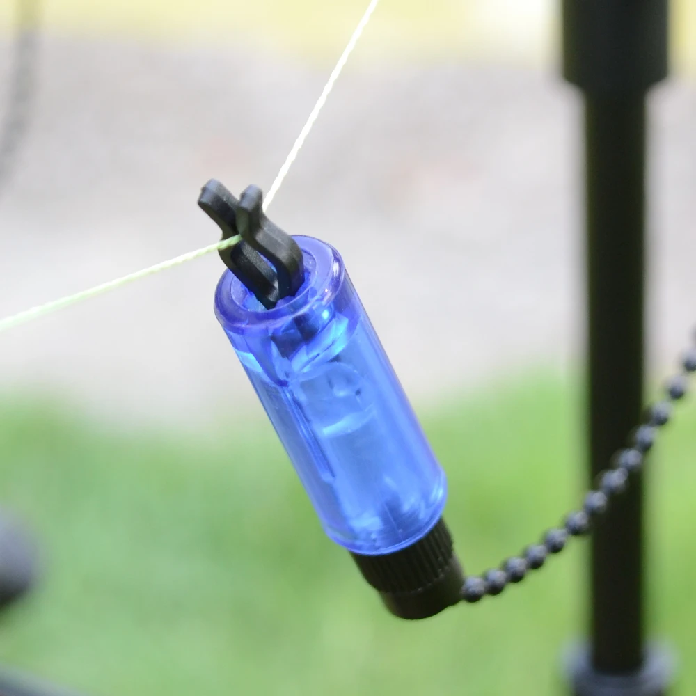 Hirisi 3 uds alarmas de pesca con Swinger de pesca Color rojo/verde/azul conjunto de indicadores de alarma de mordedura de Pesca B14A accesorios de pesca - imagen 5