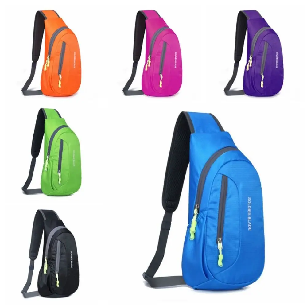 Bolso cruzado de nailon, ligero, resistente al desgaste, para escalada de montaña, bolso de hombro informal transpirable para viajes al aire libre - imagen 2
