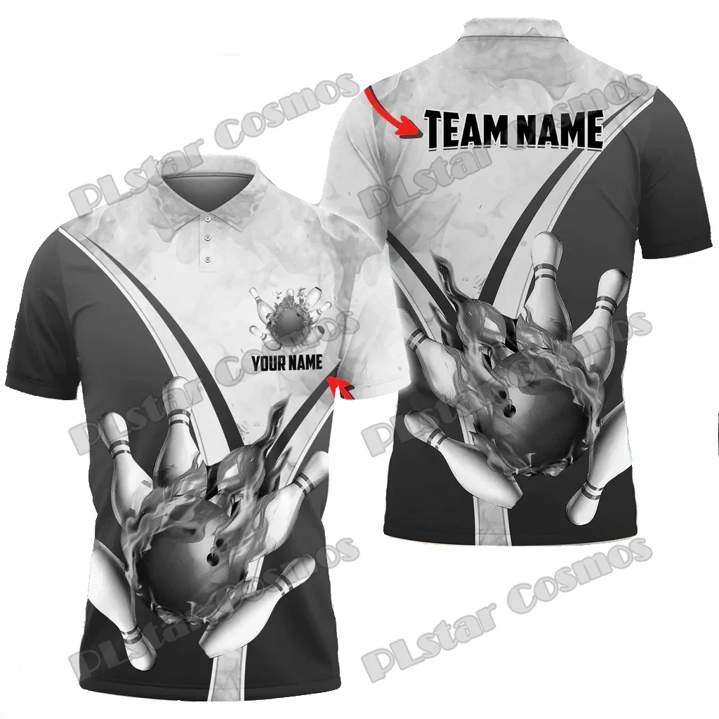 Polo Flamame pesca con estampado 3D de bolos personalizable - imagen 3