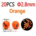 20pc 2.8mm Orange
