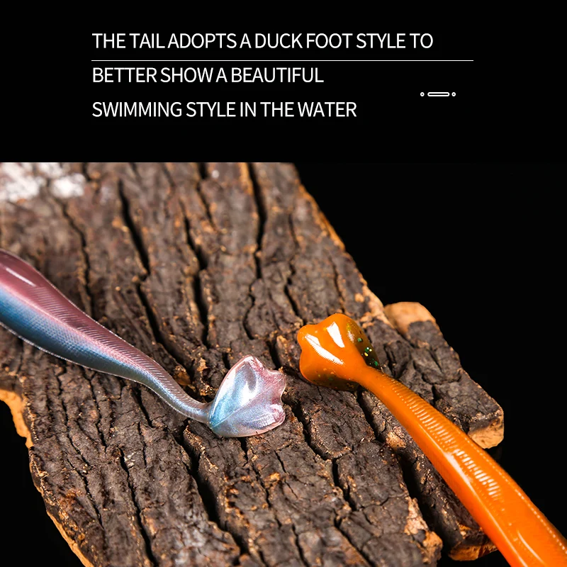 FSDZSO-señuelo de pesca suave, cebo de gusanos de silicona de 100mm y 120mm, cebos de goma artificiales para Lucio, pececillo, Wobblers, Swimbaits - imagen 3