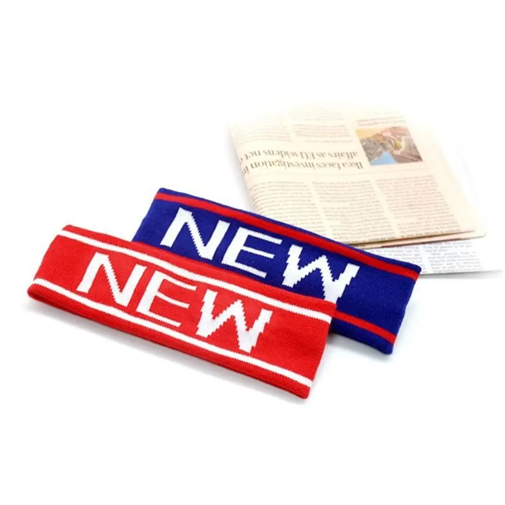 Diadema deportiva para correr con letras de rayas anchas, diadema elástica grande para niños y adultos, bandas para el pelo para el sudor, accesorios para el cabello - imagen 3