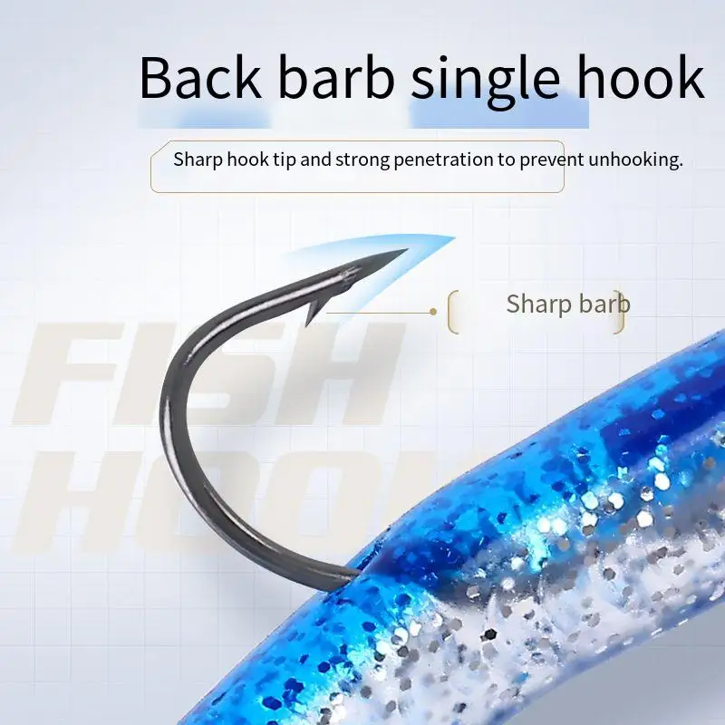 Jig Head con Vinilo T-Tail – Swimbait Artificial que se Hunde - imagen 5