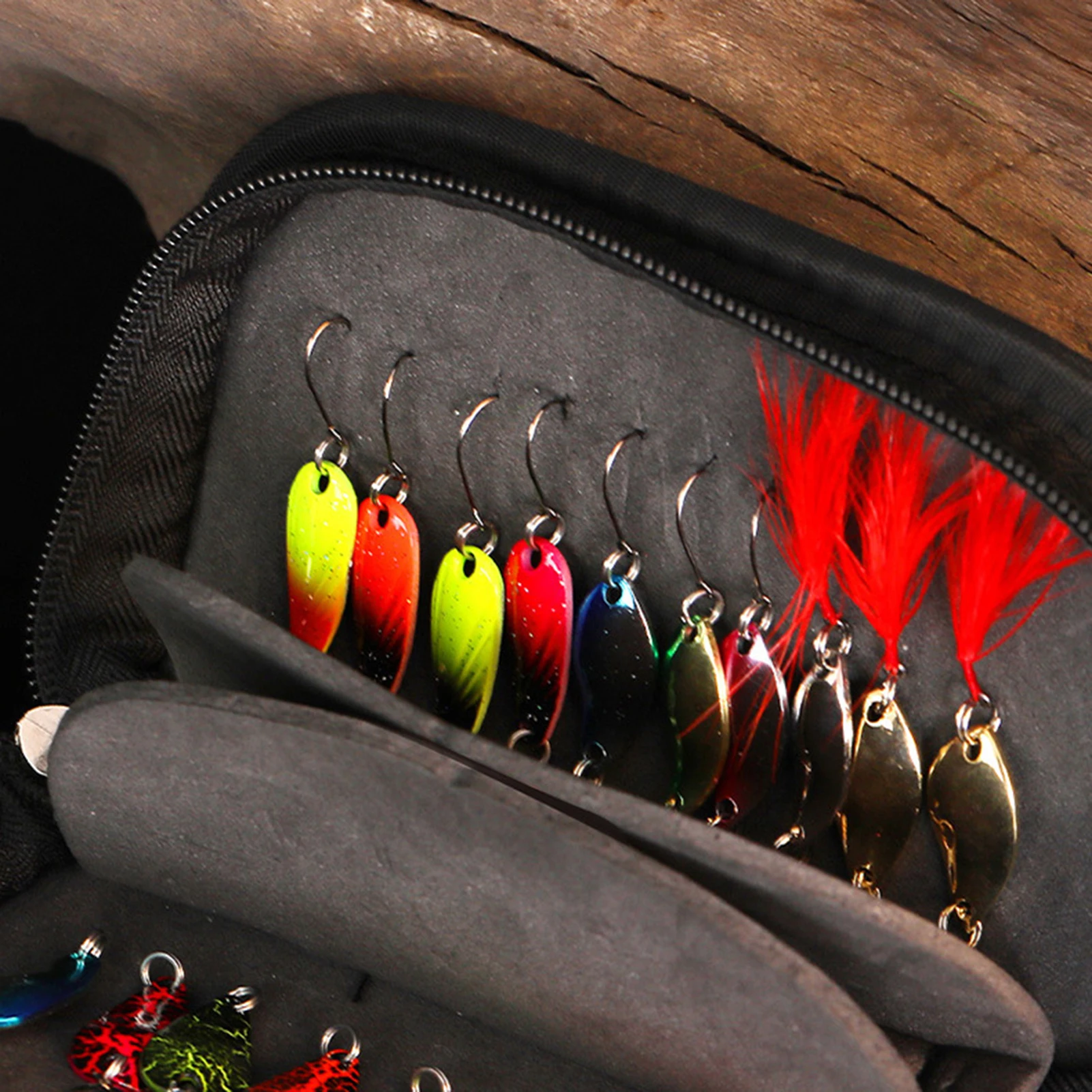 Bolsa de aparejos de pesca impermeable, bolsa protectora de señuelo de pesca EVA, caja de almacenamiento portátil para pesca al aire libre para carrete de anzuelo de cebo Luya - imagen 3