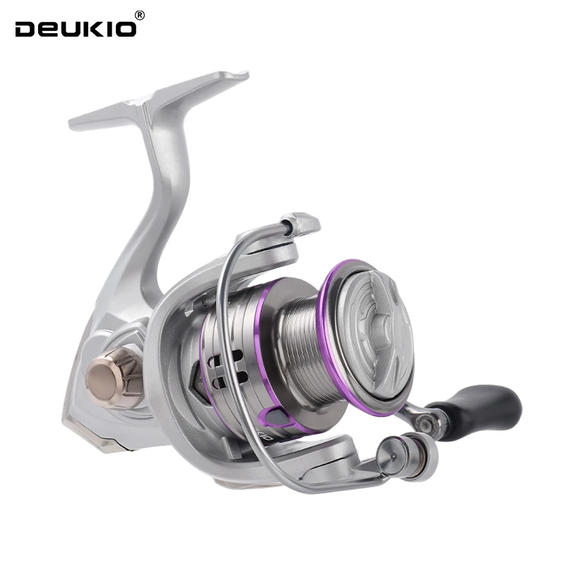 Carrete de pesca giratorio DEUKIO 2000-7000 tamaño 5,2: 1 relación de engranaje 4 + 1BB carrete de Metal carrete liso y resistente para agua dulce y salada - imagen 3