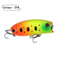 Wobbler cebo duro flotante de plástico con anzuelos para pesca