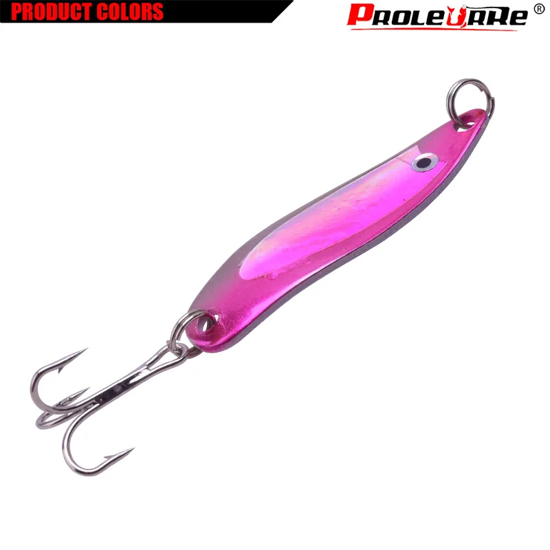 Juego de Señuelos de Pesca de lentejuelas de Metal, 4 piezas, 5cm, 6,8g, Spinner de vibración, Wobblers, cebo Artificial de pesca con aparejos de ganchos 6 # - imagen 4