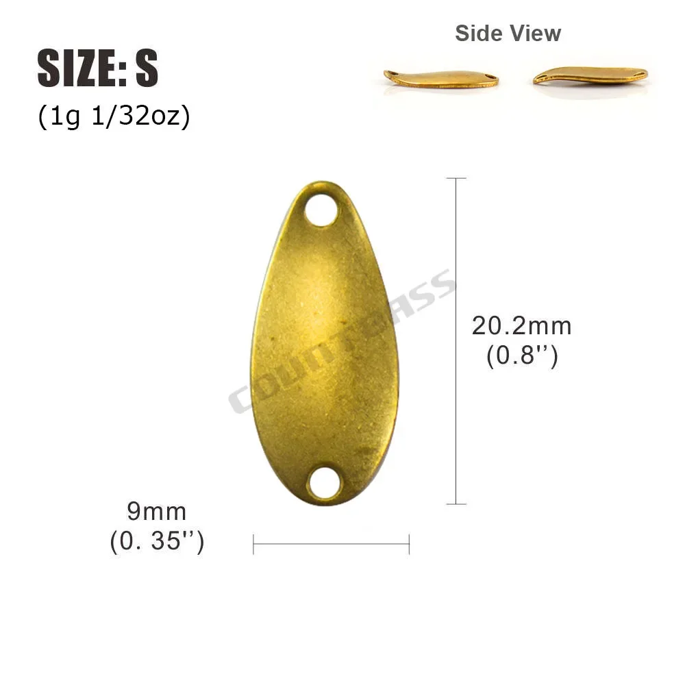 Countbass micro cucharas de latón – Señuelos para pesca de lucio - imagen 2