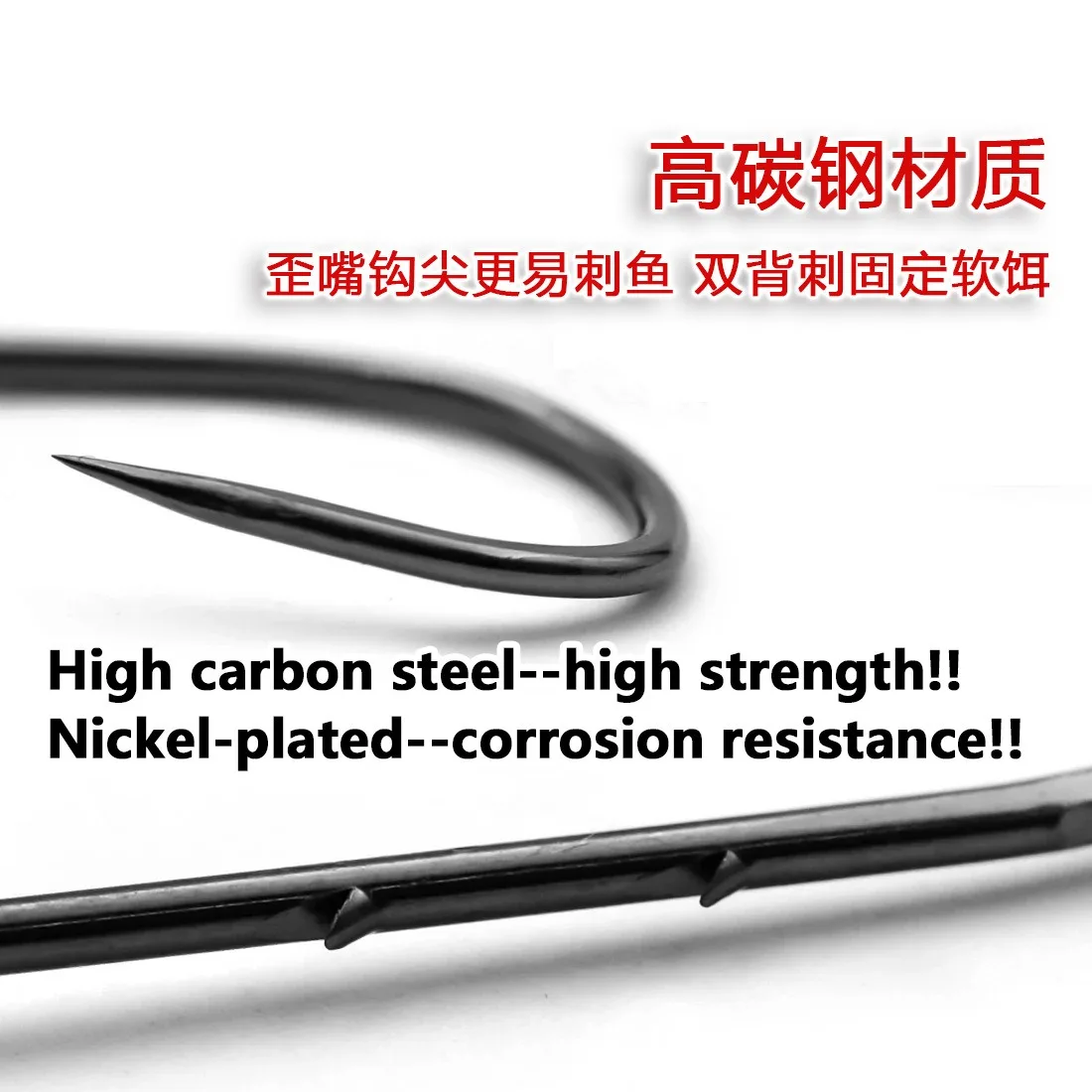 50Pcs Baitholder Fishing Hook Barbed Fishing Lure Shank Beak Live Bait Holder Carp Fishing Worm Hook Accessories Tackle - imagen 3