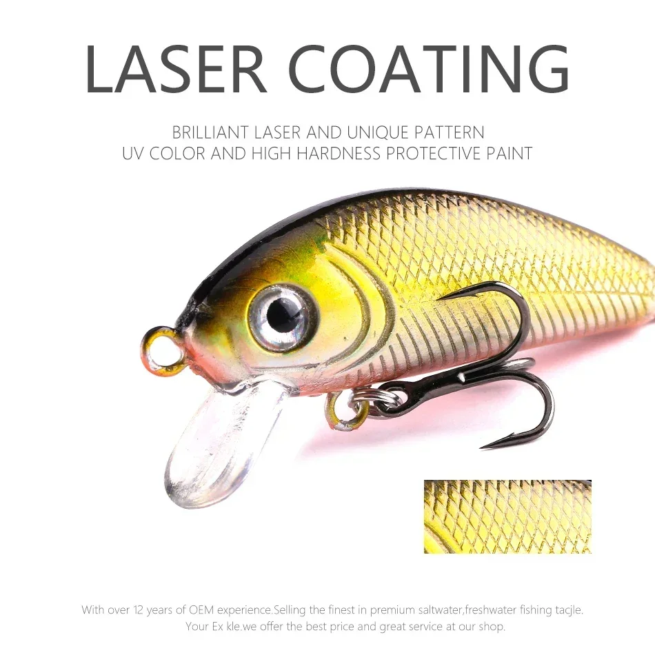 MOOKZZ señuelo de pesca de carpa, pececillo flotante, 45MM, 5G, accesorios de pesca - imagen 4