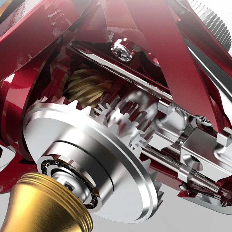 Cjx-series-carrete de pesca de Metal grabado fino, relación de engranaje 6,2: 1, rueda giratoria de lubina de agua salada, herramientas de fundición - imagen 3