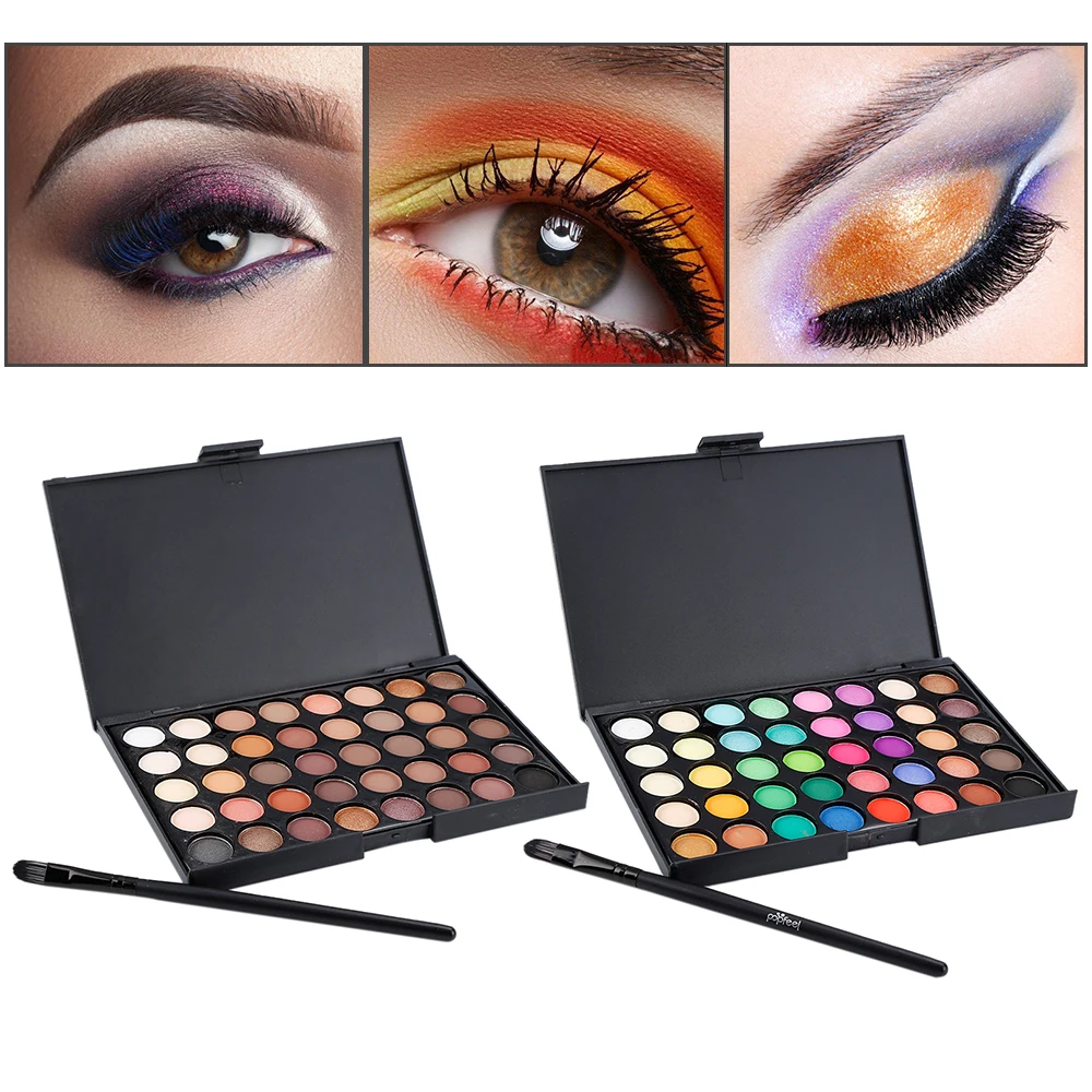 Paleta de sombras de ojos mate de colores, paleta de maquillaje de tierra, maquillaje brillante, maquillaje duradero resistente al agua, añadir pincel de sombra de ojos - imagen 3