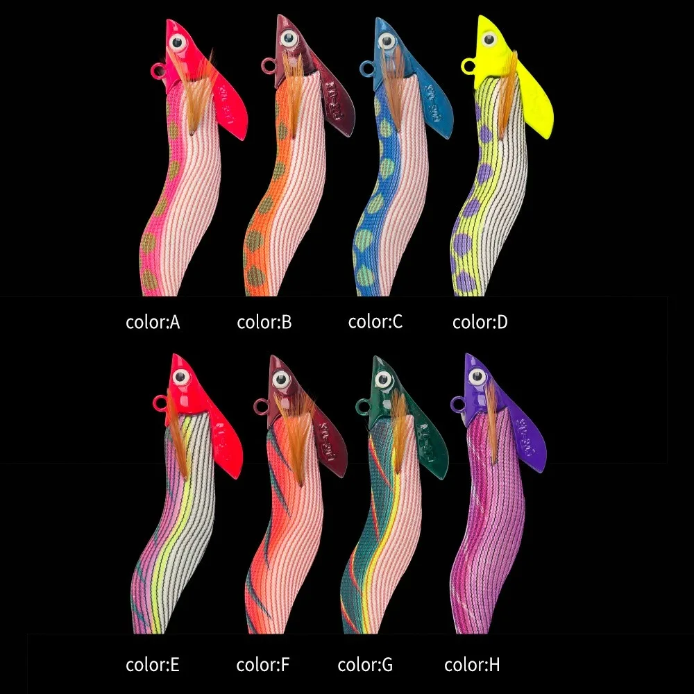 1 pieza 3.0 # Plantillas luminosas de calamar y camarones, juego de señuelos de pesca en el mar, sepia Artificial, pulpo, pesca de invierno, 30g - imagen 4