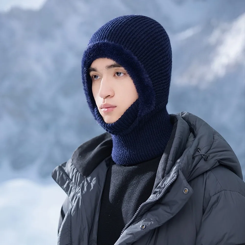 Nuevo Jersey a prueba de viento, sombrero para mantener el calor, máscara facial con forro de terciopelo, sombreros de ciclismo a prueba de frío para mujeres/hombres - imagen 3