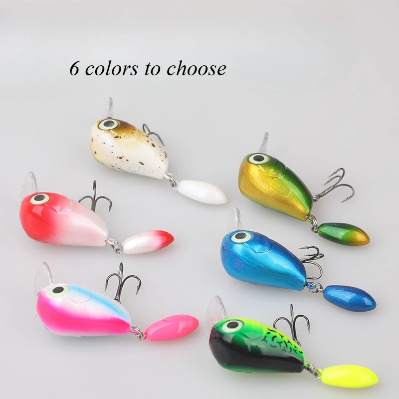 Señuelo de Pesca Testar 60mm 4,6g pececillo flotante Wobblers artificiales Crankbait placa de lengua cebo Spinner cuchara para Pesca de trucha lubina - imagen 5