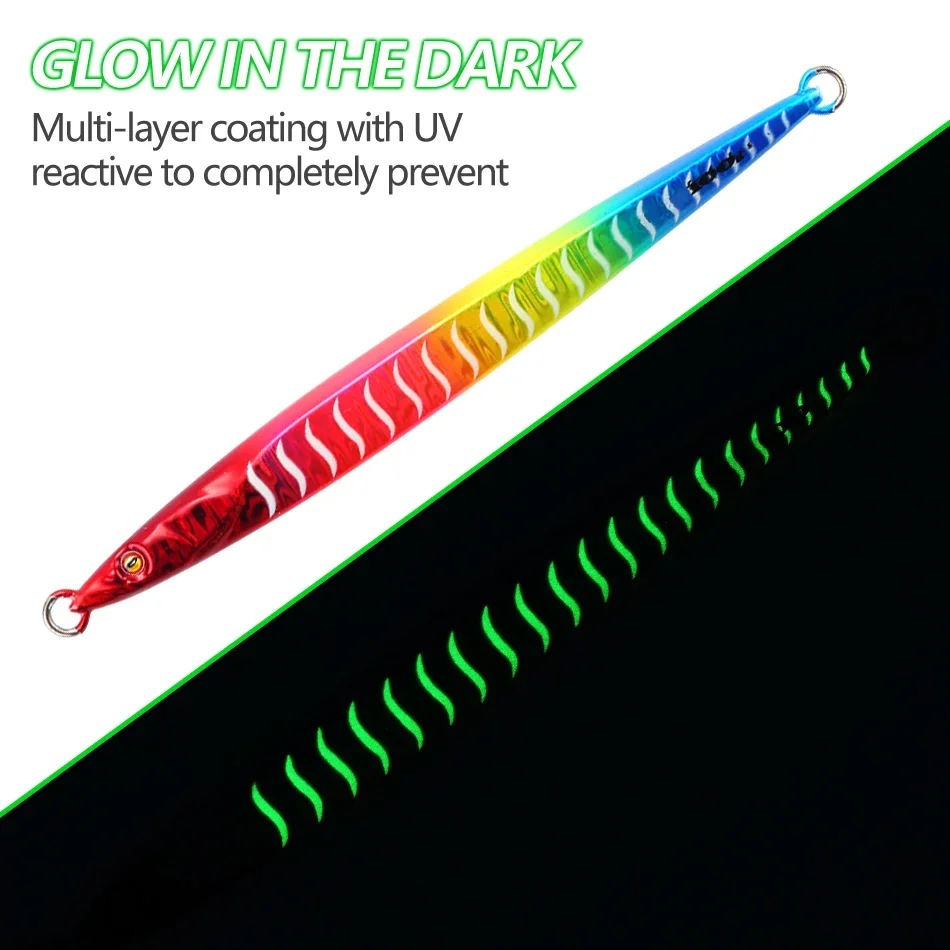 MOOKZZ-señuelo deslizante de sardina para pesca en barco, anzuelo Jigging de larga velocidad, 100g, 120g, 150g, 200g, 250g - imagen 3