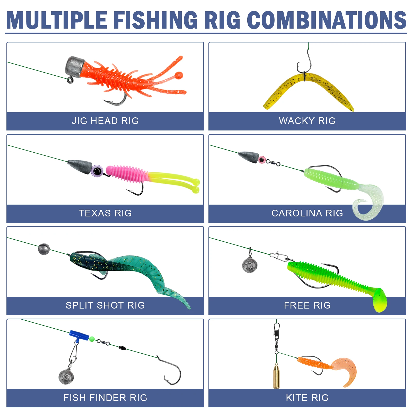 FREE FISHER Kit de pesca marítima: anzuelos, emergillones y plomos