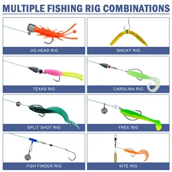 FREE FISHER Kit de pesca marítima: anzuelos, emergillones y plomos