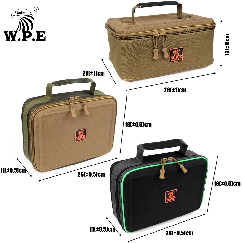 W.P.E 1 Uds bolsa de pesca multiusos bolsa de accesorios de pesca 600D tela Oxford multifunción lubina carpa señuelo alimentador bolsa de pesca - imagen 2