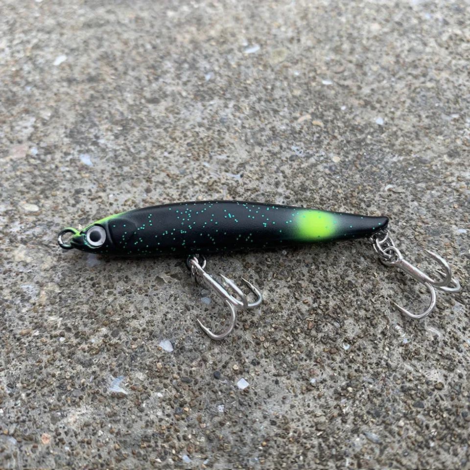 WALK FISH-señuelo de lápiz de hundimiento de hoja, cebo duro de agua salada y dulce, buceo profundo, 55mm, 3g, 1 unidad - imagen 5