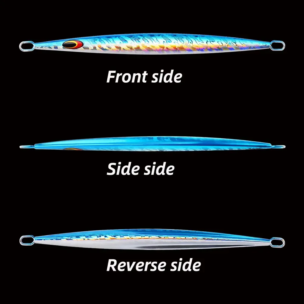 5 uds. Plantillas luminosas de pesca de hundimiento rápido 80g 120g 160g 200g Jigbait señuelo Shore Cast señuelos cebo de Metal señuelos artificiales - imagen 3