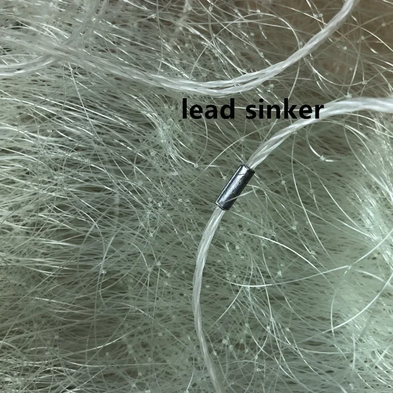 POUI COME DREAM Red de pesca de nailon monofilamento fuerte, boya de madera ecológica, red de pescado de una sola capa, malla de 40mm a 75mm - imagen 4