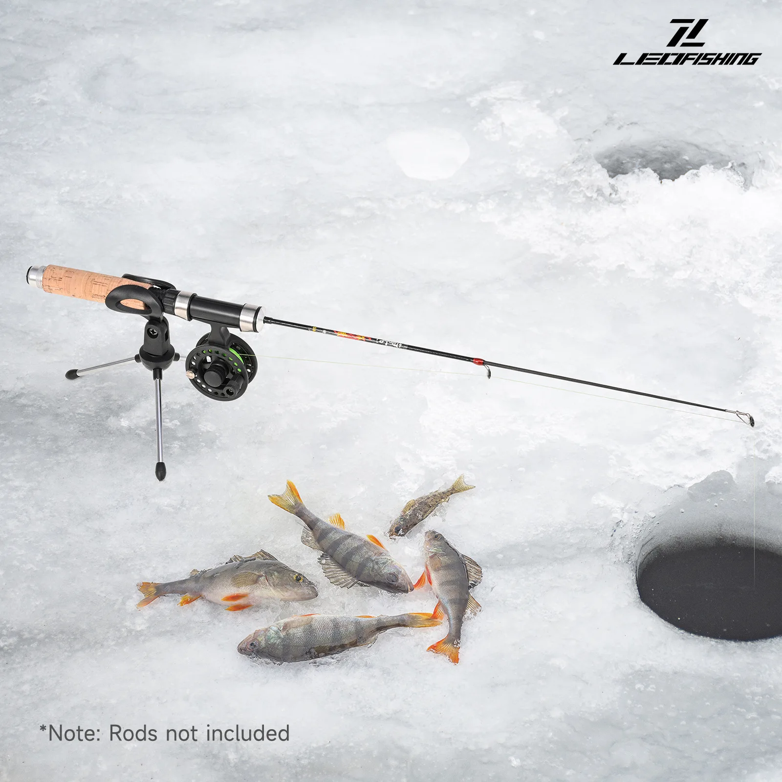 Soporte ligero ajustable, nuevo estante portátil para caña de pescar en hielo - imagen 3