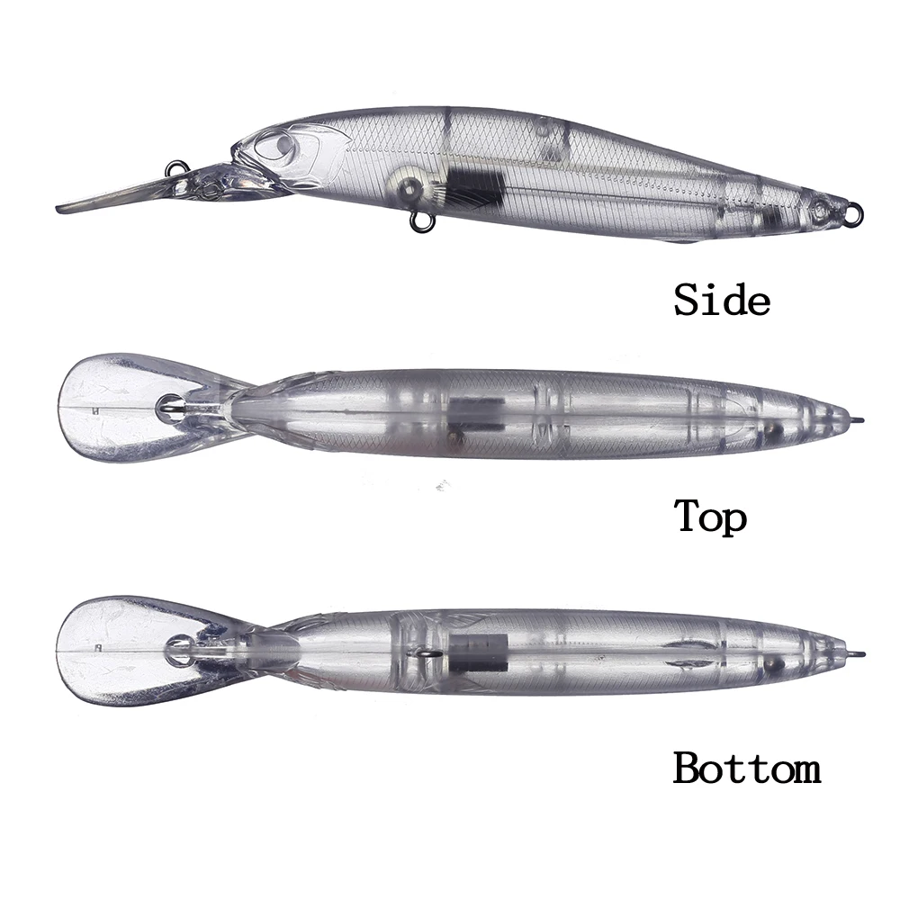 Chan'sHuang-Cebo en blanco sin pintar de 10 piezas, sistema de peso especial, piscardo de fundición larga flotante, señuelo de pesca Artificial hecho a mano - imagen 3