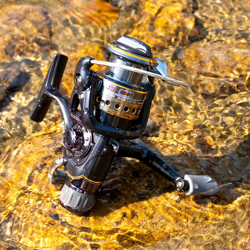 Carrete de Pesca DEUKIO de alta calidad, carrete giratorio de doble arrastre de 20kg, carrete de Pesca de mar para Pesca de carpa, carrete de repuesto gratis - imagen 5