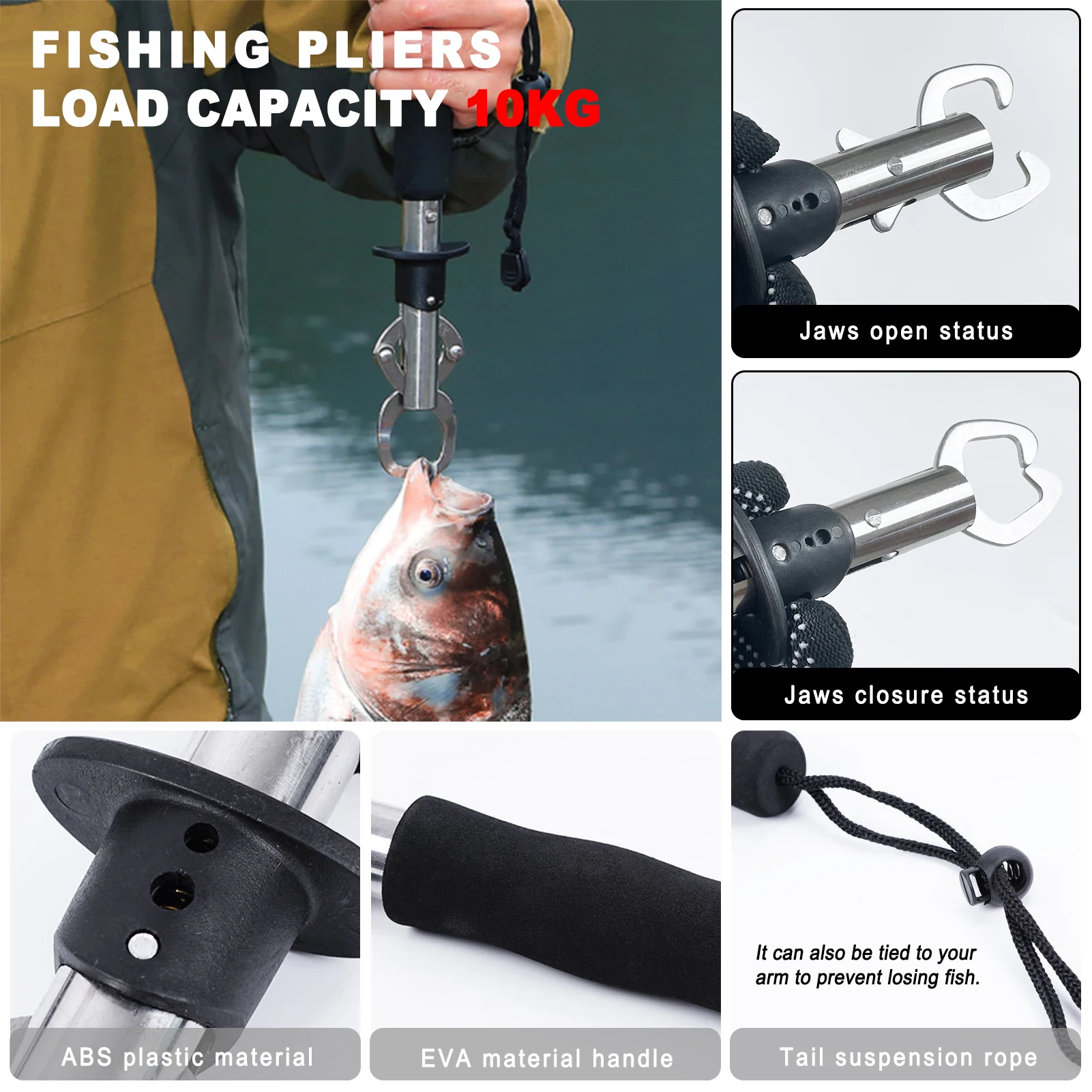 Kit de pesca Free Fisher con alicates y removedor de anzuelos - imagen 5