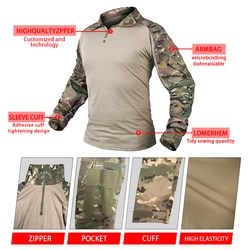 Traje táctico multicamino impermeable para Airsoft y caza