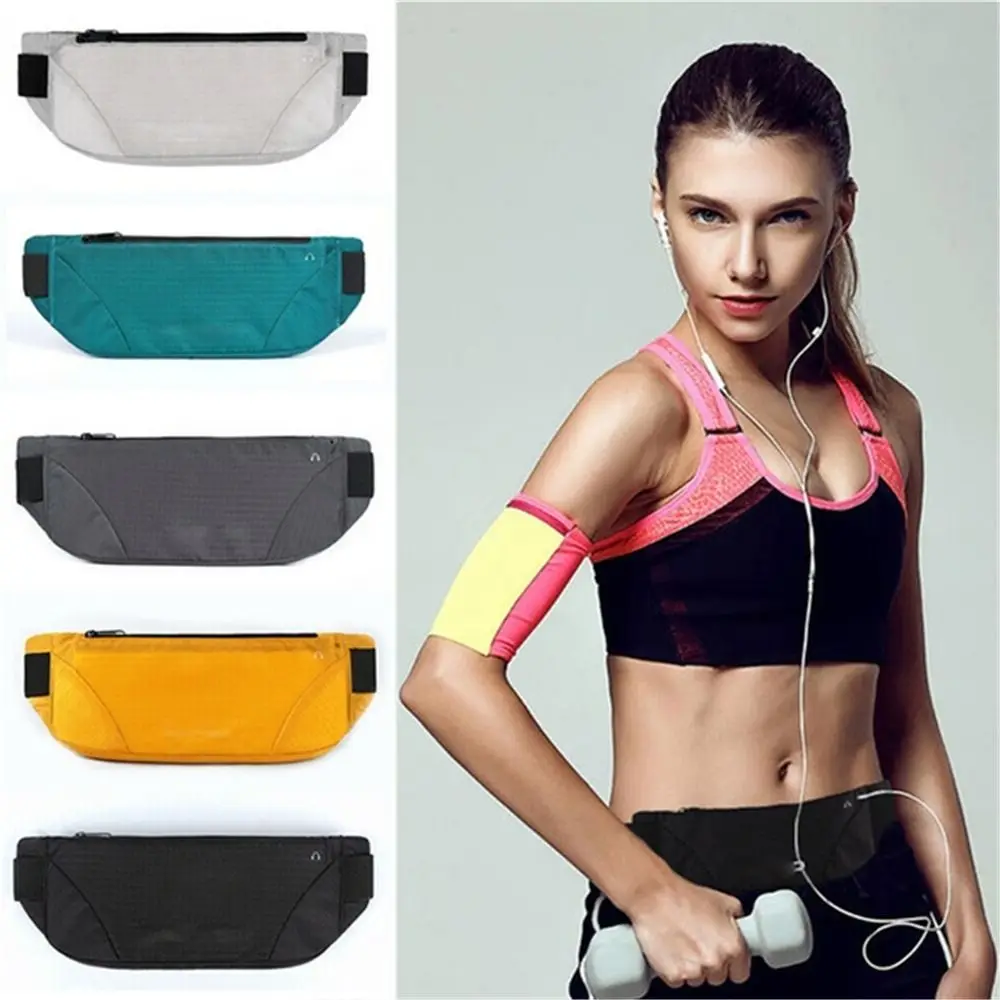 Three-section Running Waist Bags Waterproof Breathable Marathon Running Bag Belt Bag Lightweight Sports Phone Bag Men Women - imagen 4