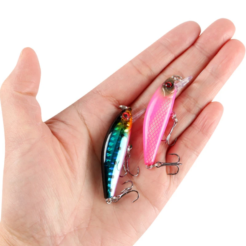 Cebo de carretera de hundimiento lento de 6 gramos de seis ojos, cebo Micro falso, equipo de pesca pintado, suministros de pesca - imagen 2