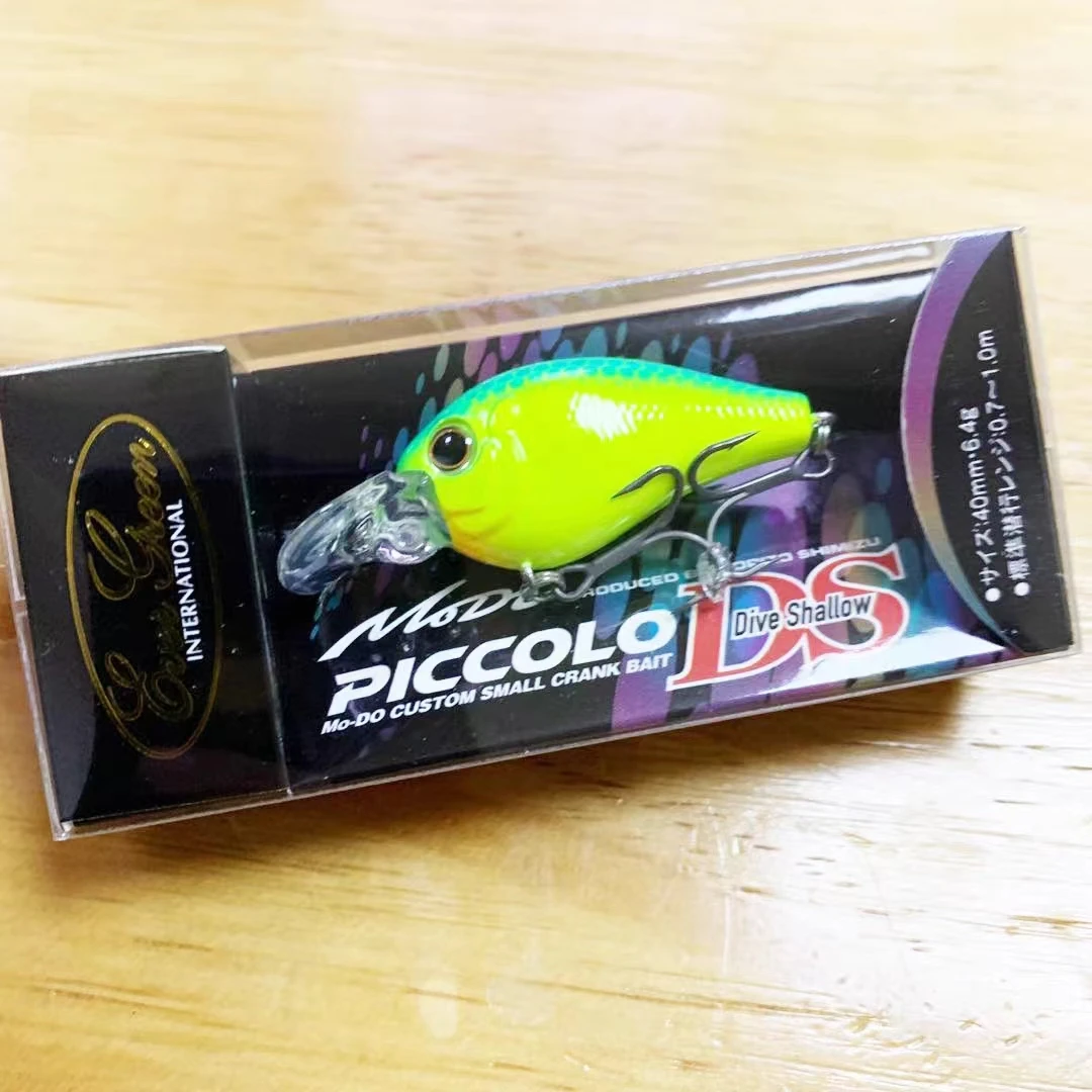 Nuevo producto EverGreen Original de Japón PICCOLO señuelo de capa de natación poco profunda Little Fat Man 6,4g Shimizu Shengsan MODO