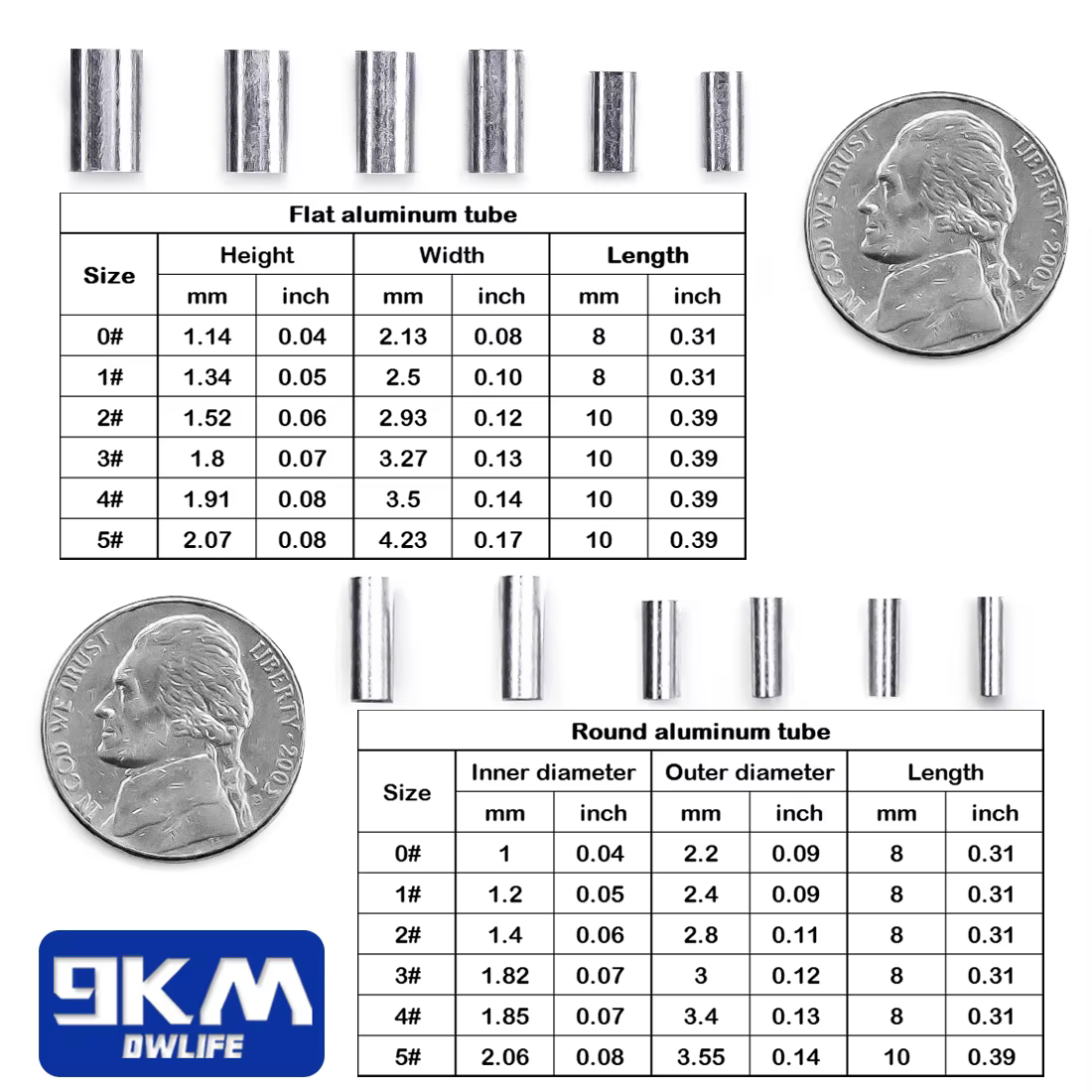 Conectores de manga para engarzado - herramienta de pesca en aluminio - imagen 4